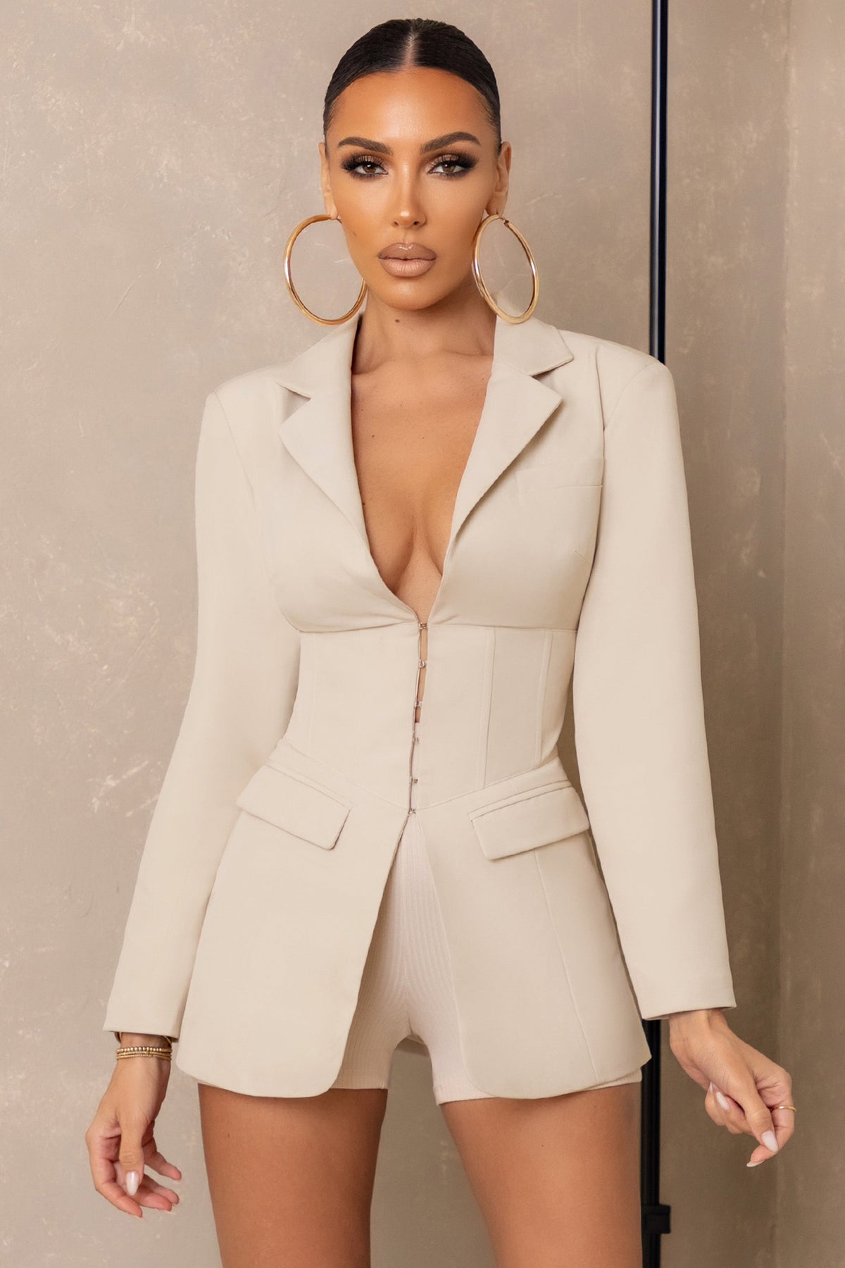 Blazer dress with shorts deals