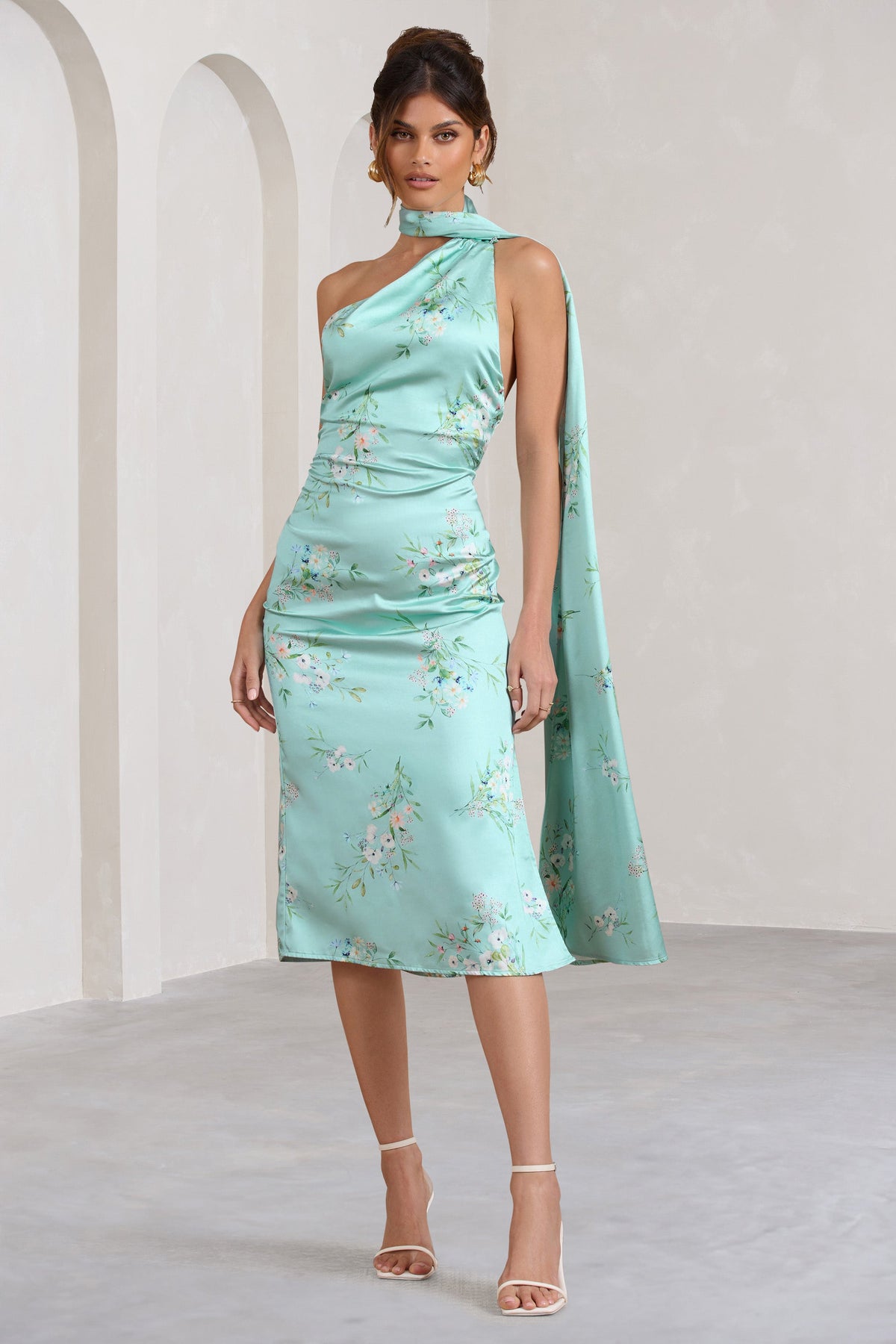 Mint green shop tea length dress