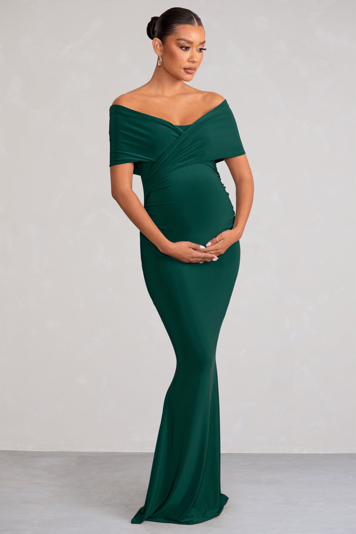 Cold shoulder maternity maxi dress new arrivals