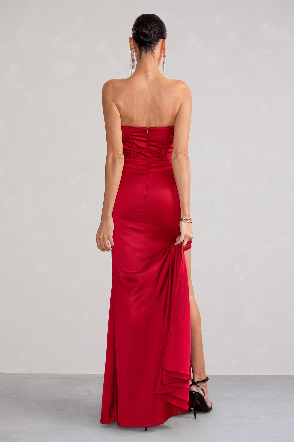 Strapless maxi slip sale