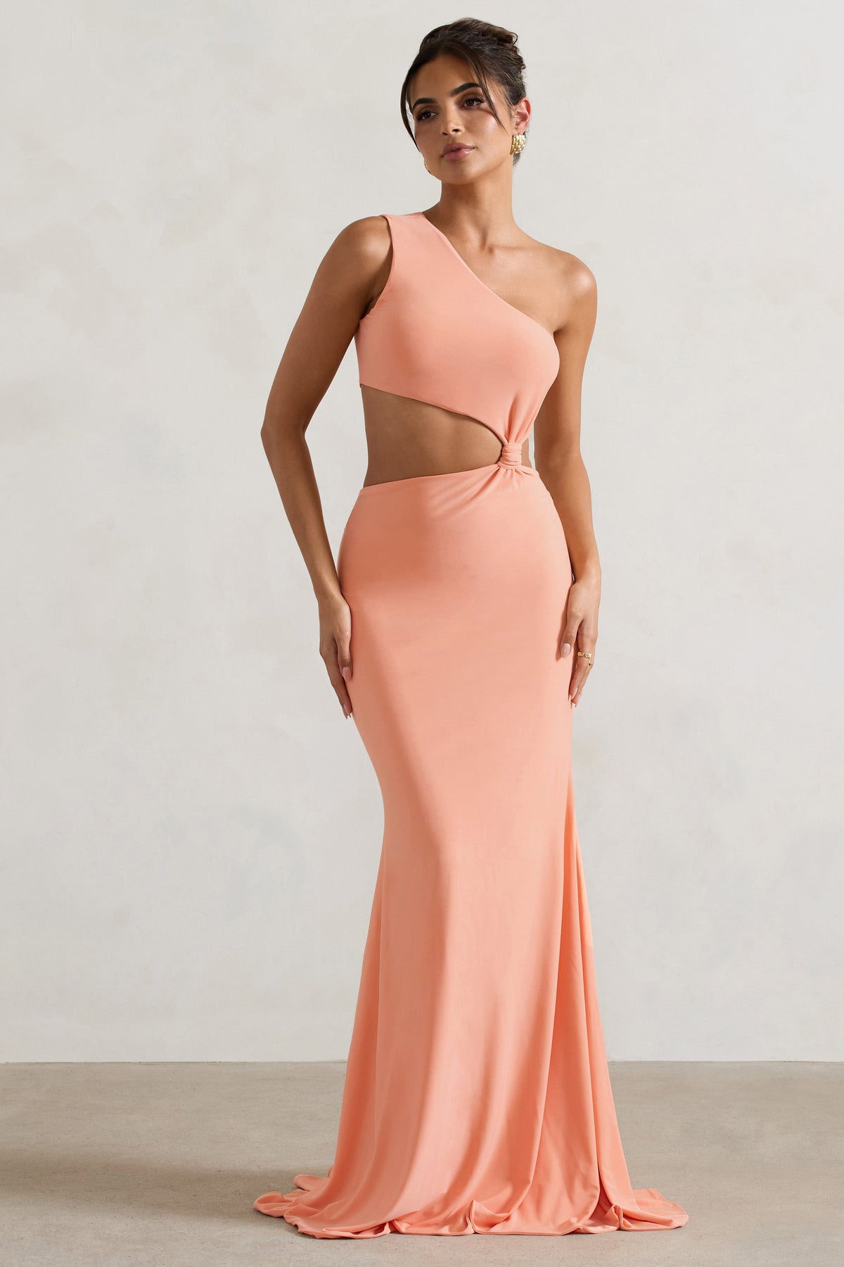 Coral fishtail dress deals