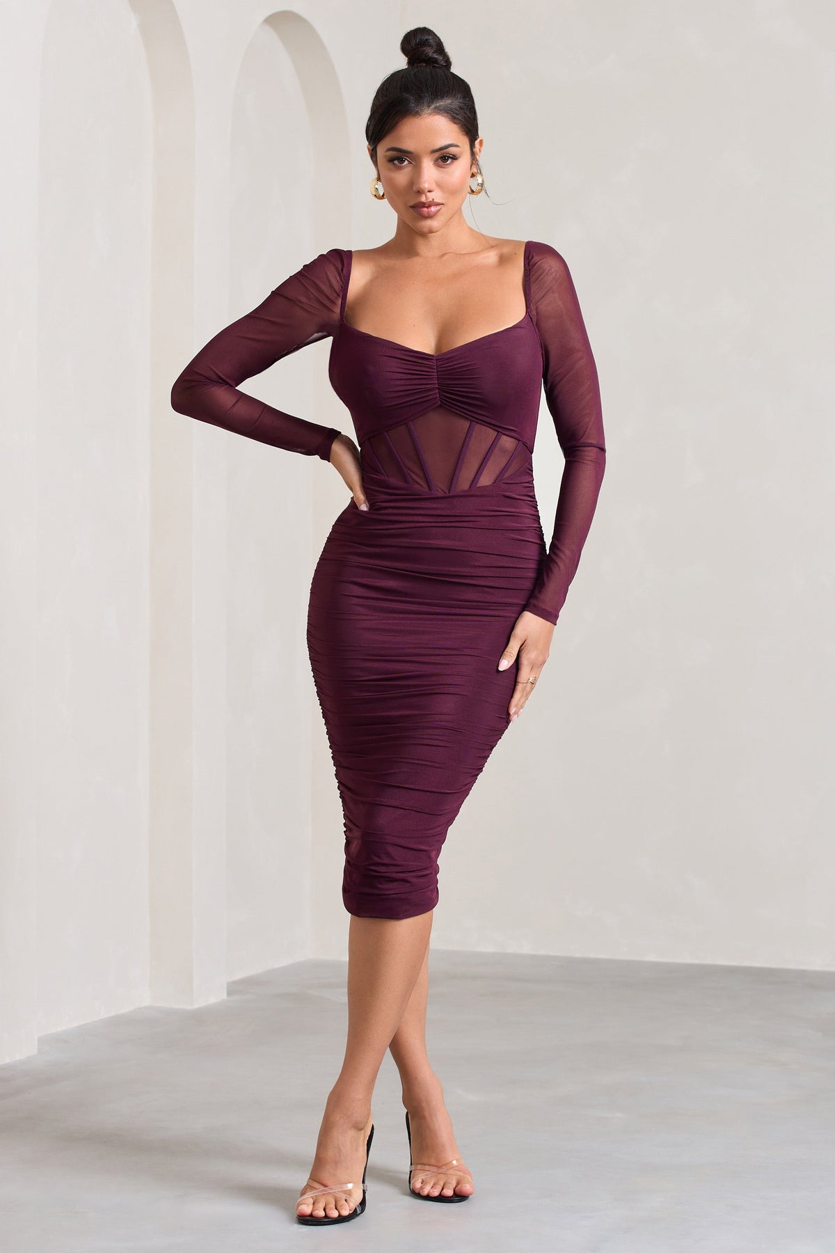 Mesh online sheath dress