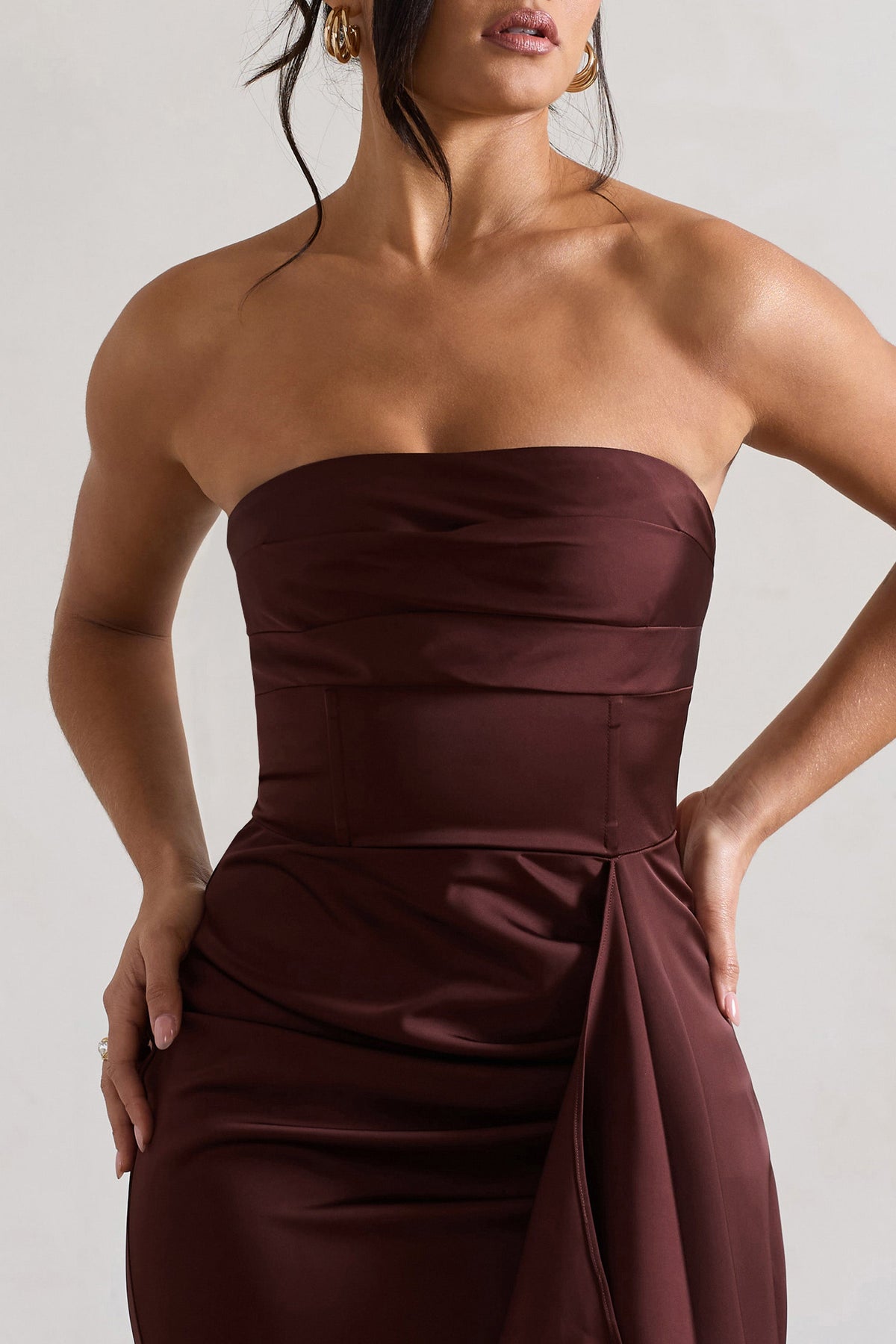WB_CL129993067-AceChocolateBrownSatinBandeauSplitMaxiDressWithRuffleDrape9