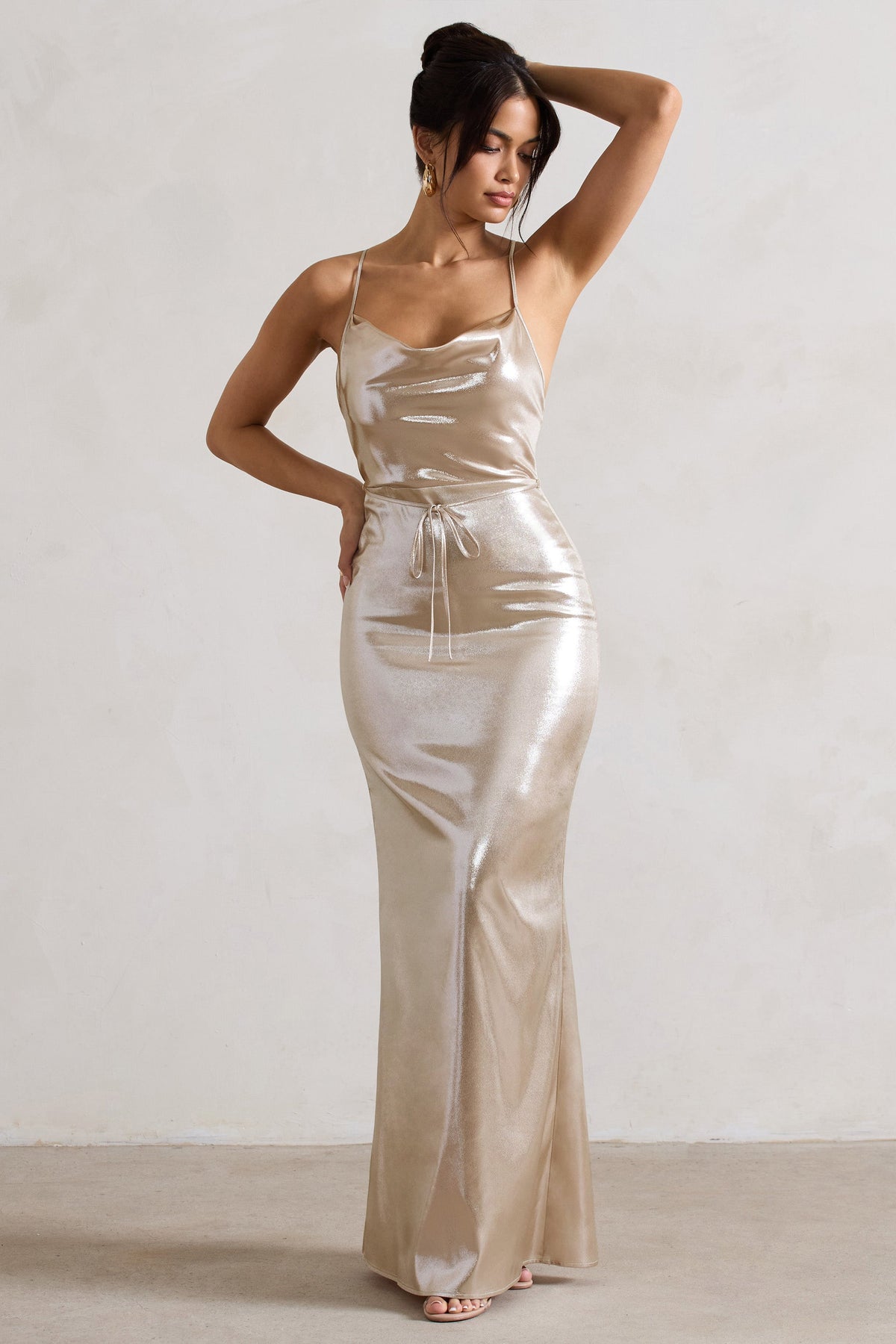 WB_CL132259059-AllInTimeChampagneMetallicCowl-NeckMaxiDressWithCrossBackDetail4