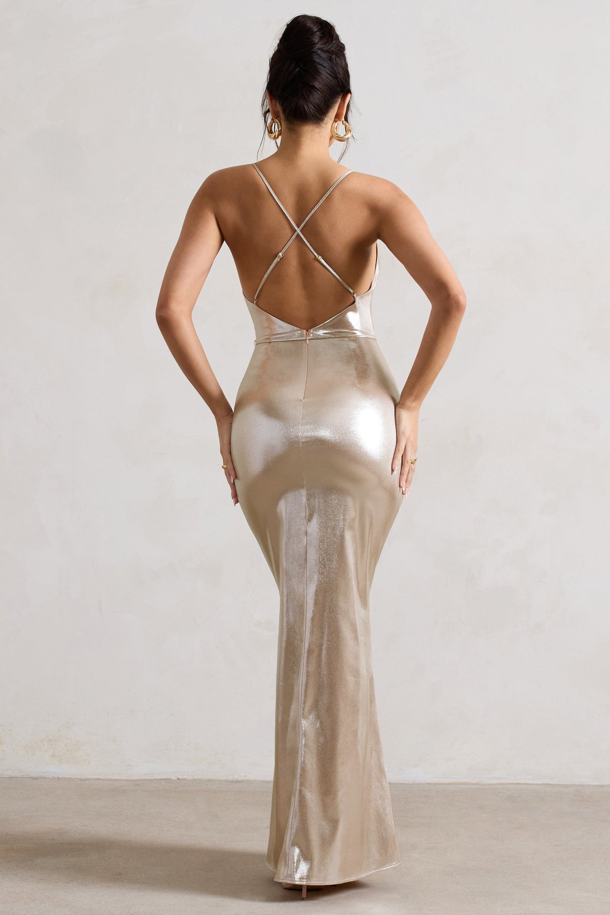 WB_CL132259059-AllInTimeChampagneMetallicCowl-NeckMaxiDressWithCrossBackDetail7