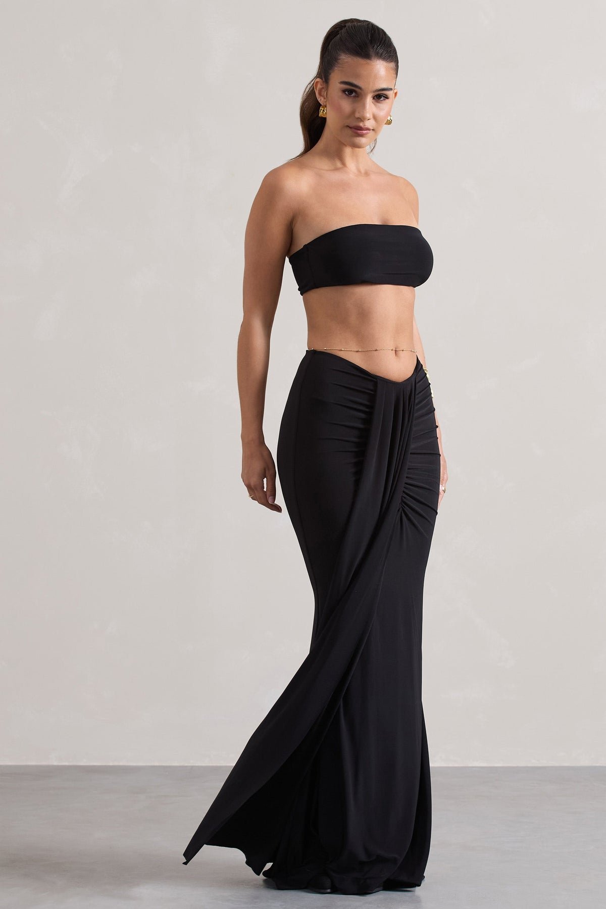 WB_CL134734002-VadaBlackBandeauCropTop_CL134735002-VitalityBlackRuchedDrapeMaxiSkirt3