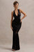 WB_CL134968002-SunsetTalesBlackSatinDevorePlunge-NeckFishtailMaxiDress2