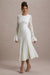 For Life | Cream Lace Long-Sleeve Midi Dress