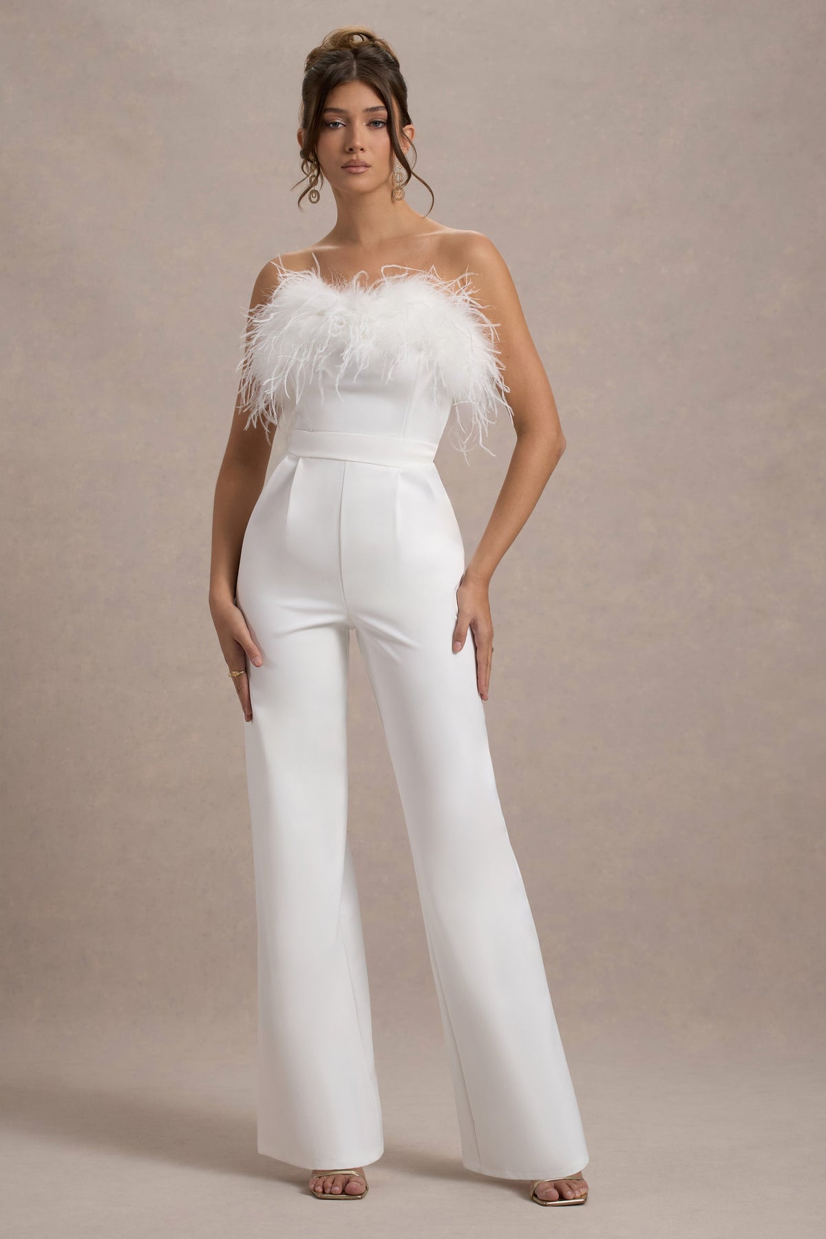Women's white party jumpsuits outlet