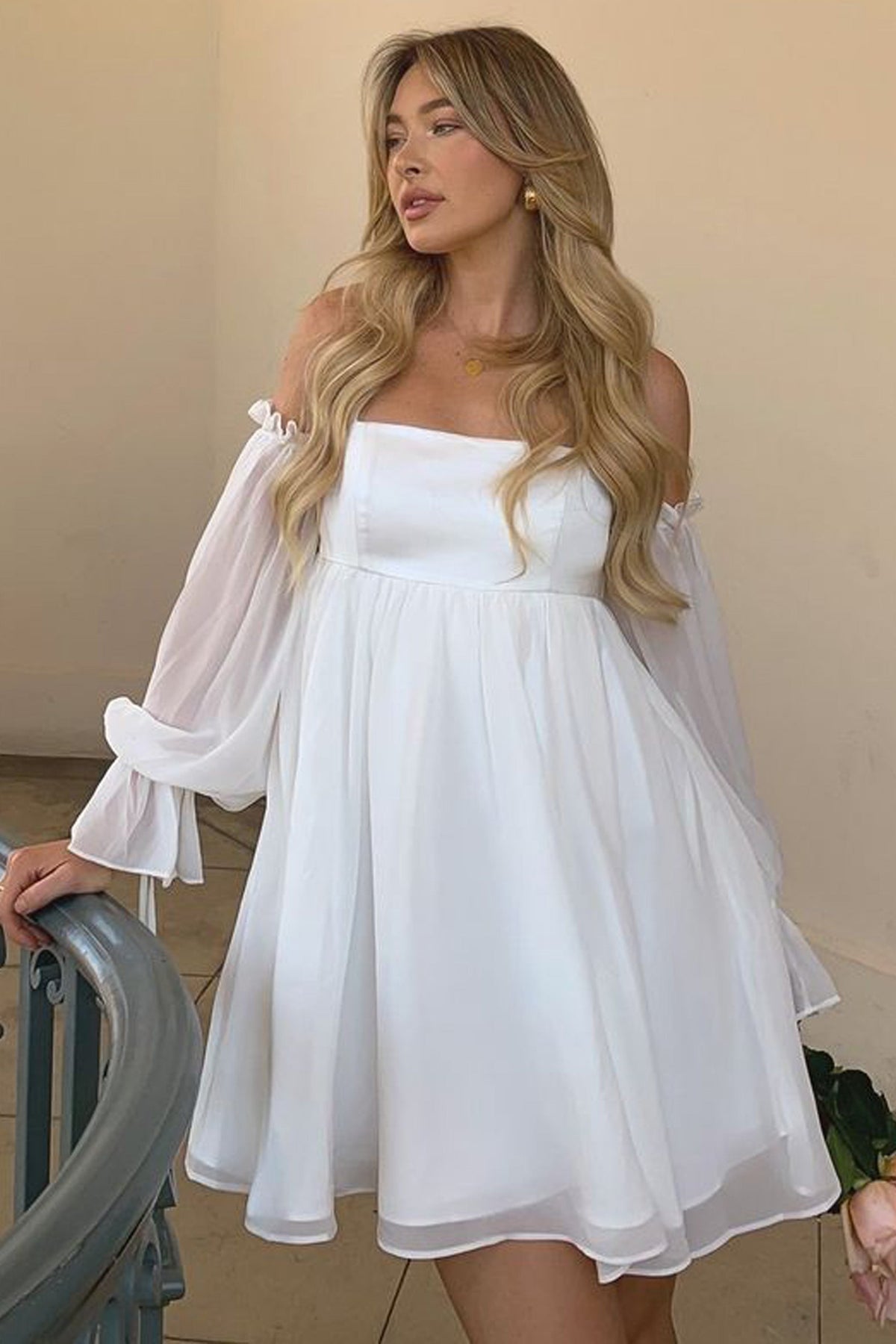 Midi babydoll dress sales